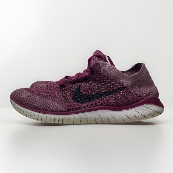 Nike Free RN Flyknit 2018 Running Shoes Raspberry  942839-600 Womens 10.5 US - Picture 1 of 10